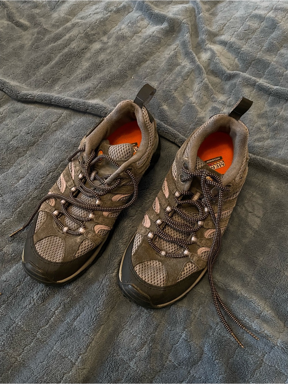 Merrell Women's Gray and Pink Trail Hiking Shoes